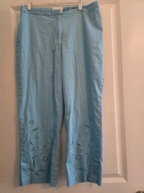 Lady's Light blue embellished pants